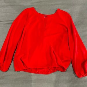Red Long Sleeve Top - size PS